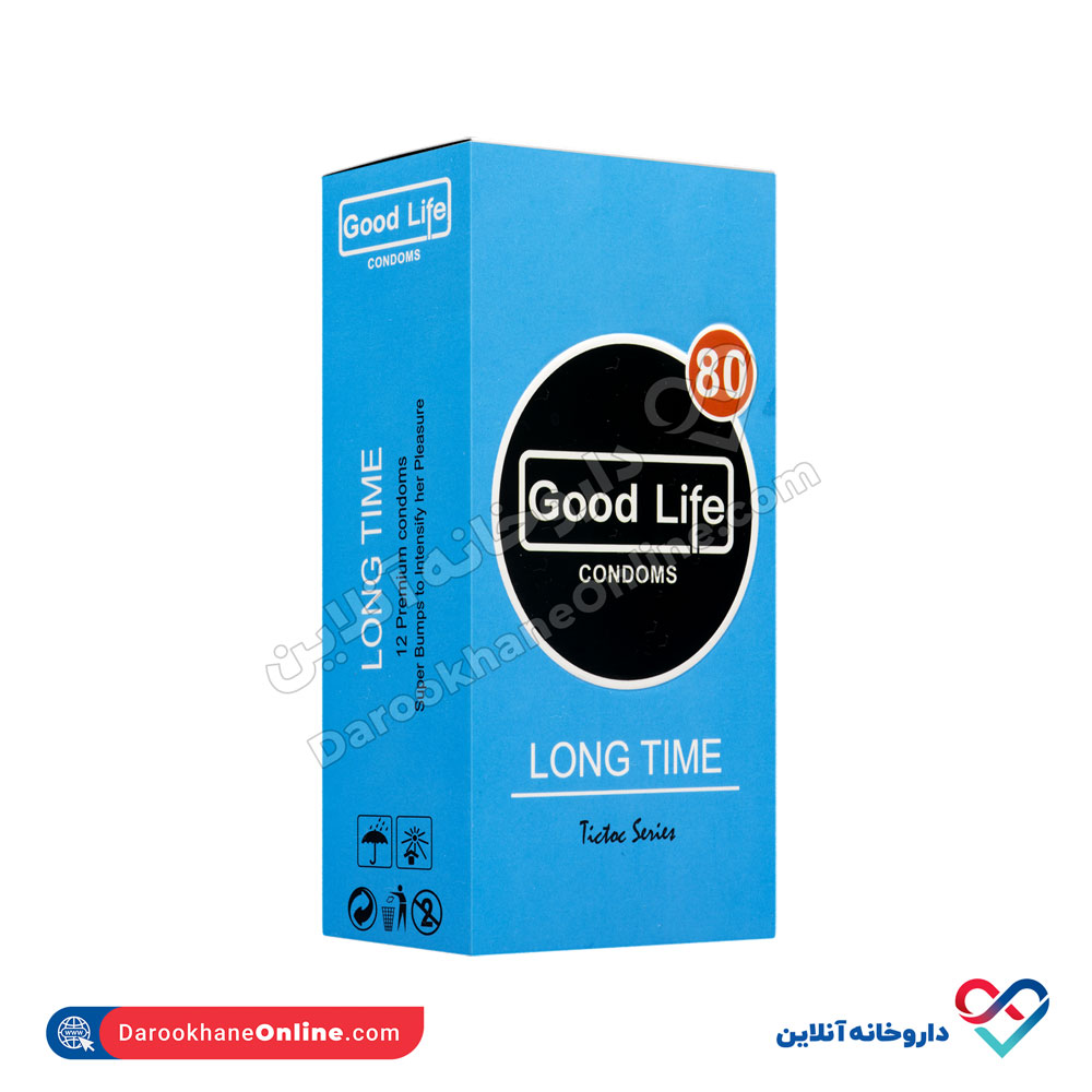 تصویر کاندوم گودلایف مدل LONG TIME تیک تاک 12 عددی